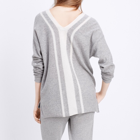 Vince Double V Neck Cashmere Sweater - Picture 3 of 7